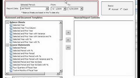 Intuit Statement Writer: Creating New Financial Reports