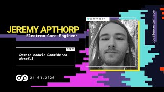 Jeremy Apthorp: Remote Module Considered Harmful [CovalenceConf 2020]