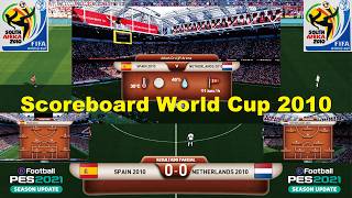 INSTALATION SCOREBOARD Fifa World Cup 2010 - PES 2021