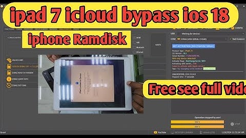ipad 7 icloud bypass | ipad 7 ramdisk icloud bypass ios 18