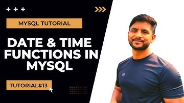Date & Time Functions in MySQL |  In Hindi