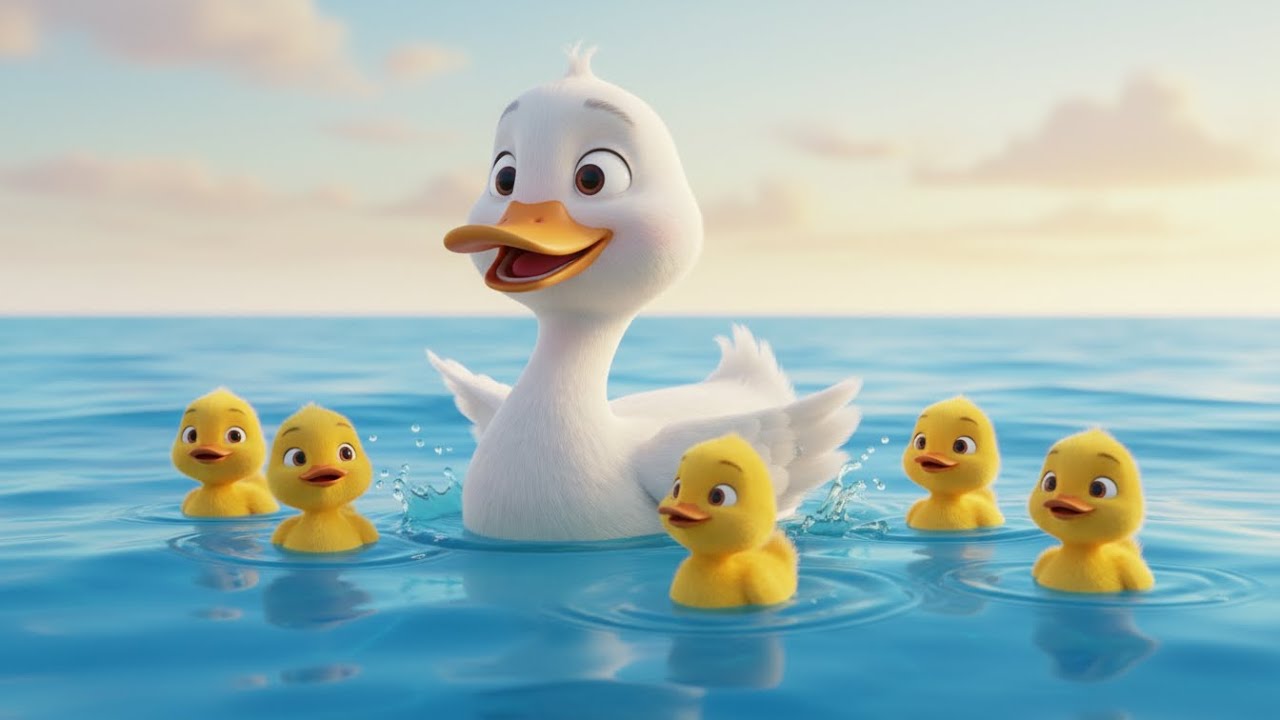 Five Little Ducks Under the Sea | Fun Counting Song for Toddlers to Sing and Learn Numbers