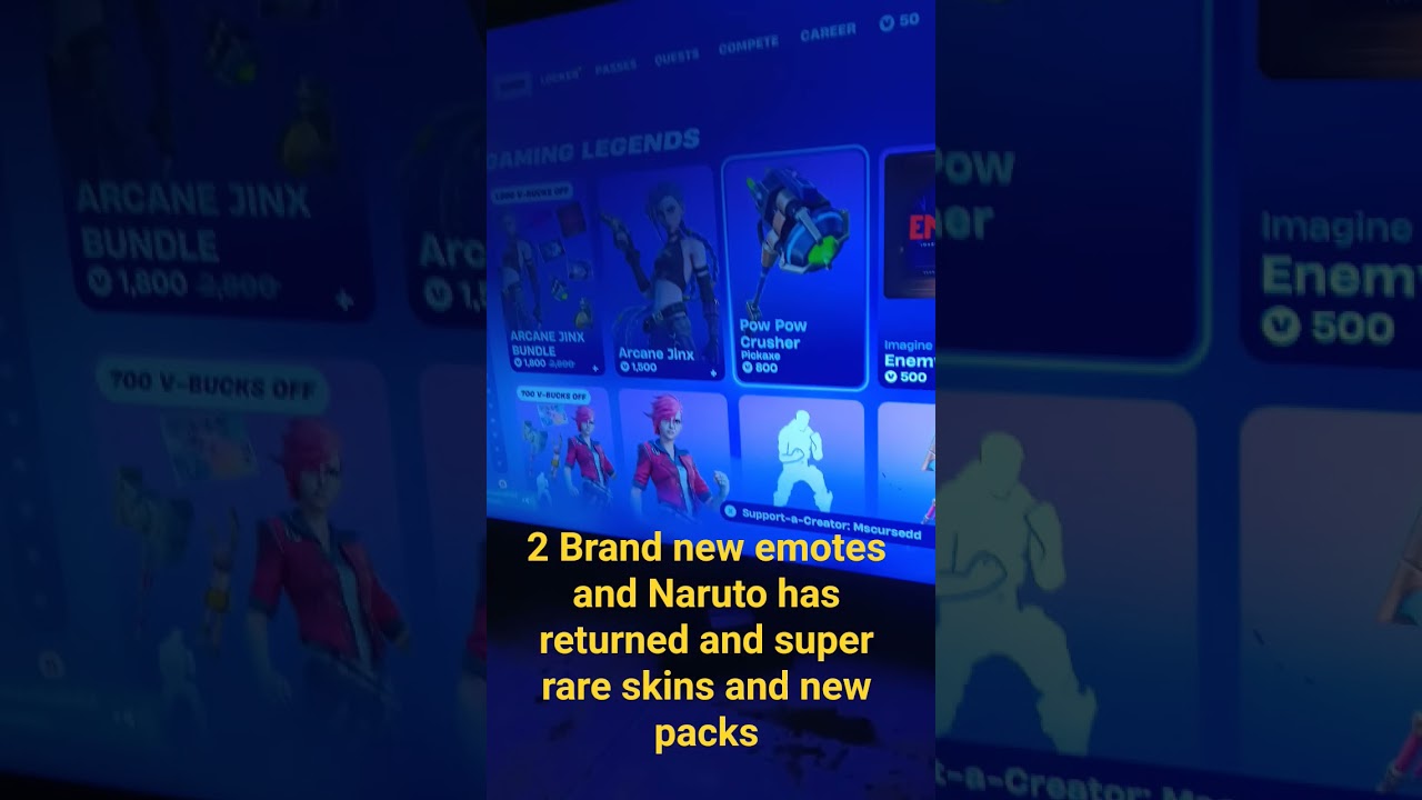 2 brand new emotes and Naruto has returned 