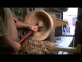 Turning a wood bowl from green wood Turning a wood bowl from green wood