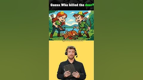 Who Killed the Deer? #logicpuzzles #brainteasers  #riddle #viralshorts #viral #short