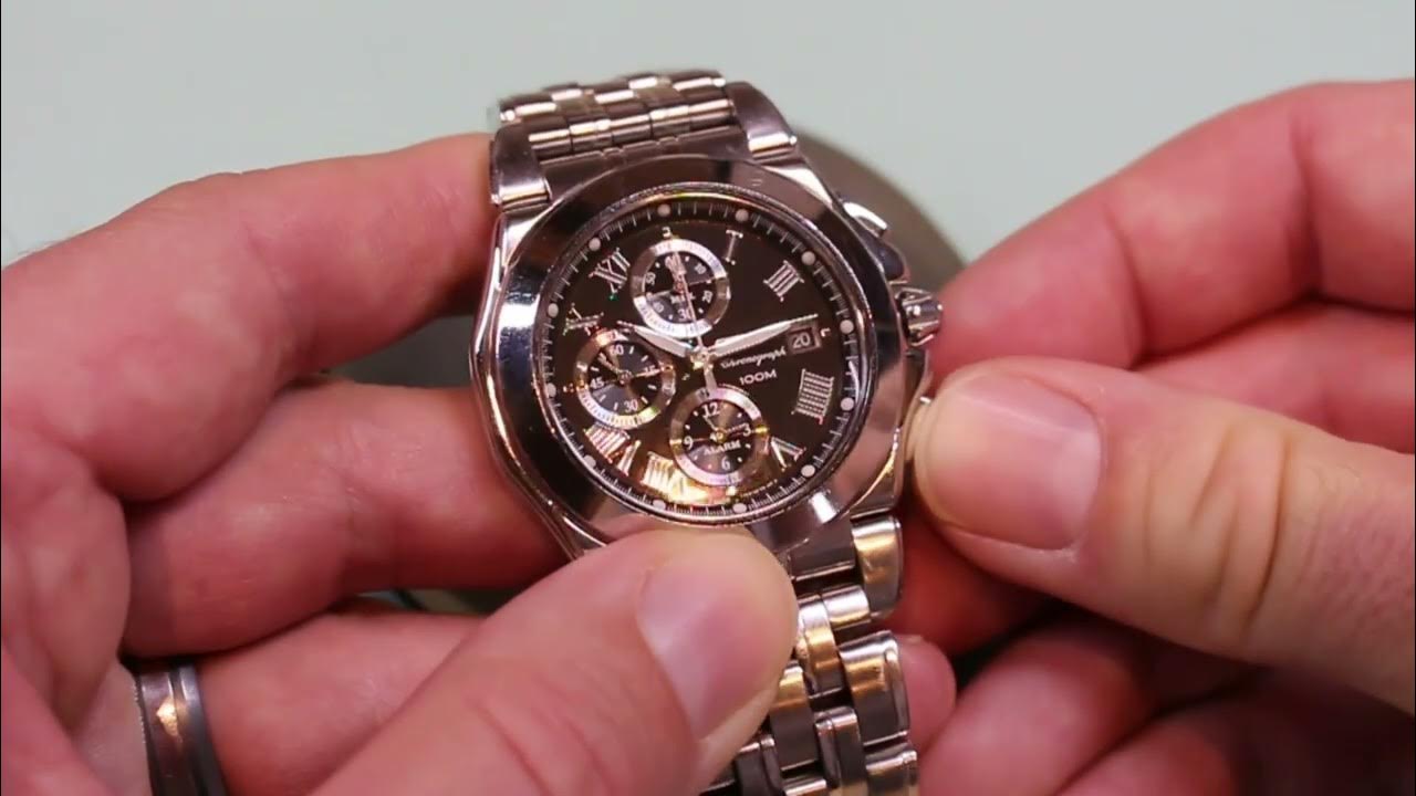 How to Set the Alarm on a Seiko 7T62 Watch - YouTube