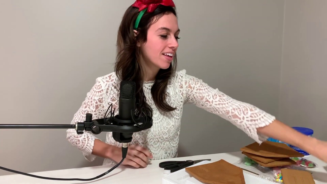 [ASMR] Making a Gingerbread House - YouTube