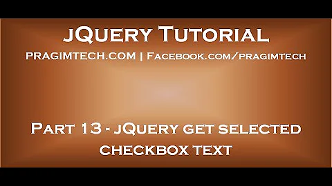 jQuery get selected checkbox text