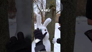 Kardan Muhteşem Bir Tavşan Yapan Adam ☃️🐰 Resimi