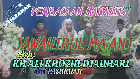 PEMBACAAN MANAQIB JAWAHIRUL MA