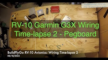RV-10 Avionics - Time-lapse 2: Moving to the pegboard