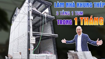 Tin Được Không? 900tr CHỈ TRONG 1 THÁNG Có Thể Hoàn Thiện Nhà Khung Thép 3 Tầng 1 Tum | Kisato