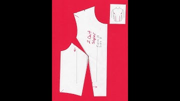 Converting 1 large dart to 2 smaller darts, containing the same amount of original fullness