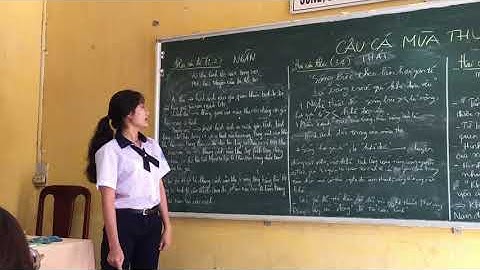 THUYẾT TRÌNH HAI CÂU ĐỀ 1,2-CÂU CÁ MÙA THU - NGUYỄN KHUYẾN - PHƯƠNG NGÂN - LƯƠNG ĐỊNH CỦA - CẦN THƠ