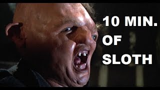 Literally Ten Minutes of a Picture of Sloth from The Goonies with Royalty Free Music | Sloth