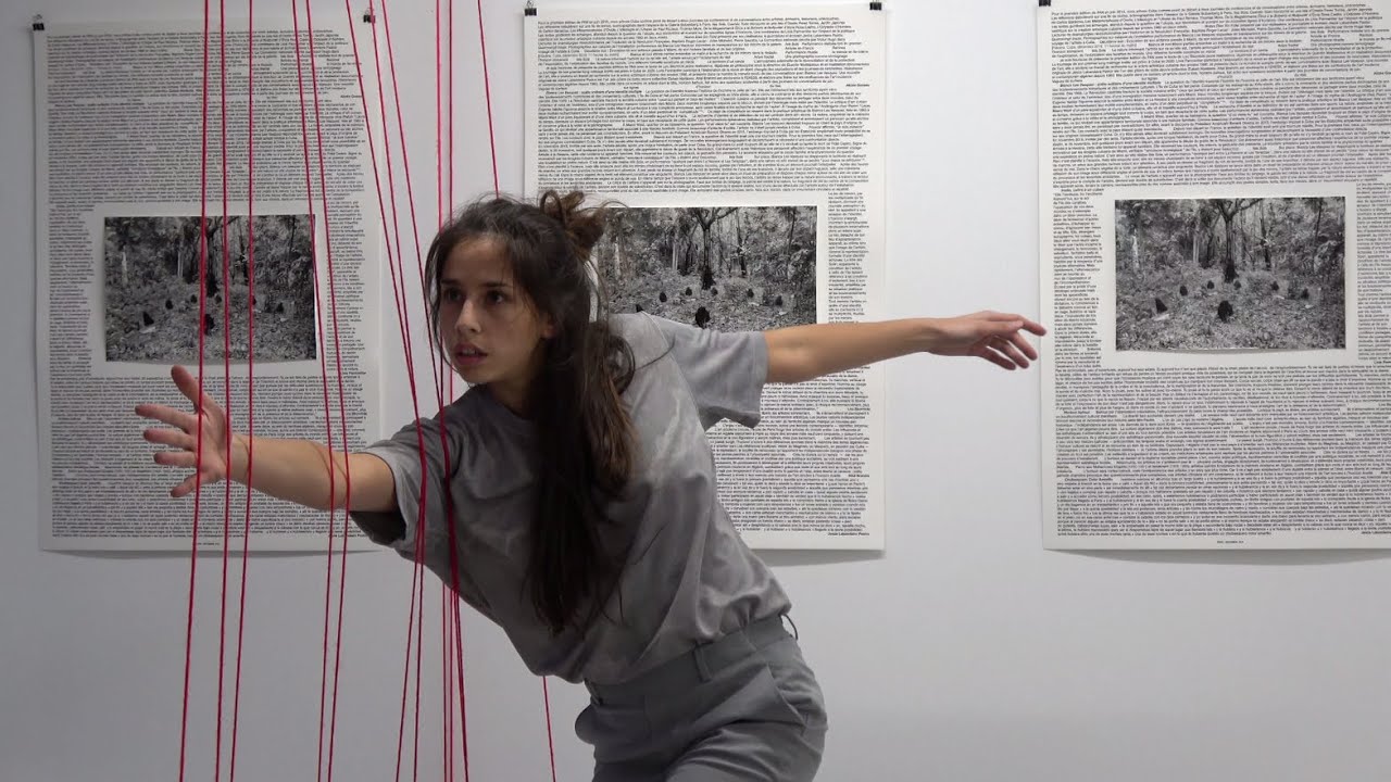 Performance "Réseau en fil" de Théa Bautista x MASI, Cité des Arts, Paris