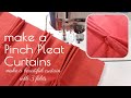 📌How to make a Pinch Pleat window curtains | Beginner