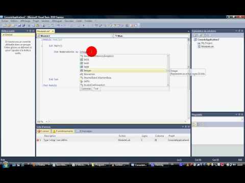 2- VB.NET - Les Variables (Partie 1)