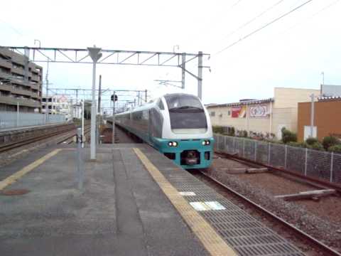常磐線 E653系特急フレッシュひたち36号 赤塚駅通過 長い警笛