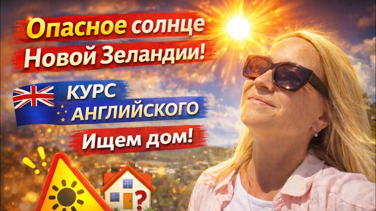🇳🇿🇺🇦Я НЕ ОЖИДАЛА, ЧТО СОЛНЦЕ ☀️ В НОВОЙ ЗЕЛАНДИЯ ТАКОЕ ОПАСНОЕ ⚠️ 