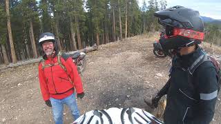 Dirtbiking Slaughterhouse Gulch near Bailey, Colorado