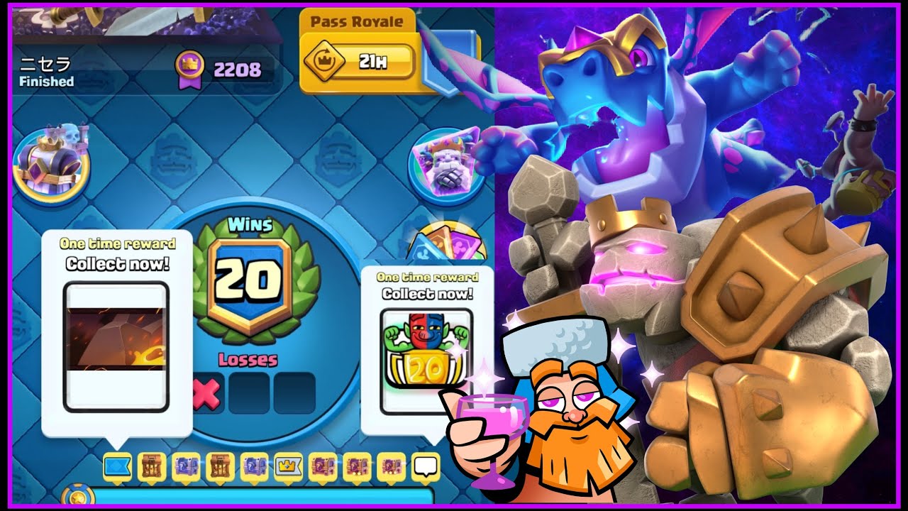 20 WINS with Golem Lumberjack Deck.!