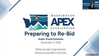 Full Preparing to Bid Audio Visual Solutions, a re-bid opportunity due January 12, 2026 Guide