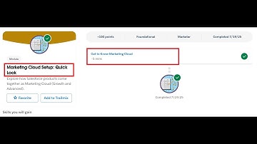 Marketing Cloud Setup: Quick Look | Salesforce Trailhead