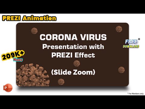 58.Corona Virus Presentation | Slide Zoom Prezi Effect | Covid 19