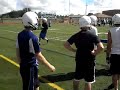 Stevenson football practice.