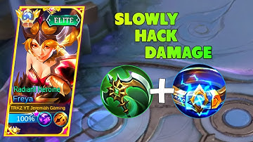 SLOWLY HACK DAMAGE BUILD IS HERE!!! | FREYA BEST BUILD 2023 | MUST WATCH | MLBB