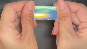 Gorgeous Rainbow-Colored, Stretchy Film that Distinguishes Sugars | Headline Science