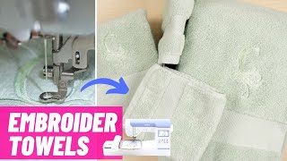 How to Monogram Towels with an Embroidery Machine | UPDATED 2021 screenshot 4