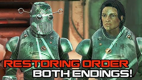 Fallout 4 - Restoring Order Both Endings (Sparing and Killing The Mechanist) Mechanist