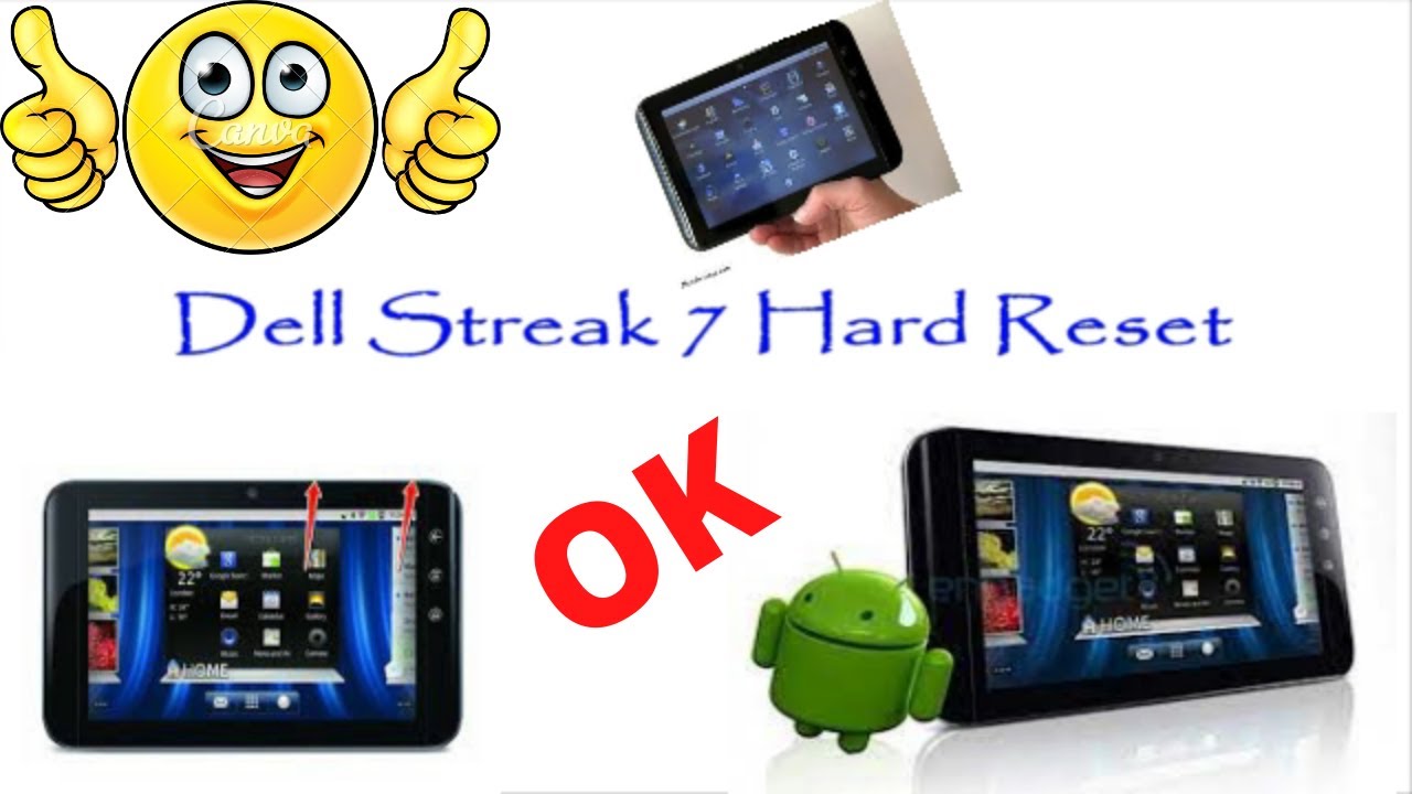 Hard reset Dell Streak 7