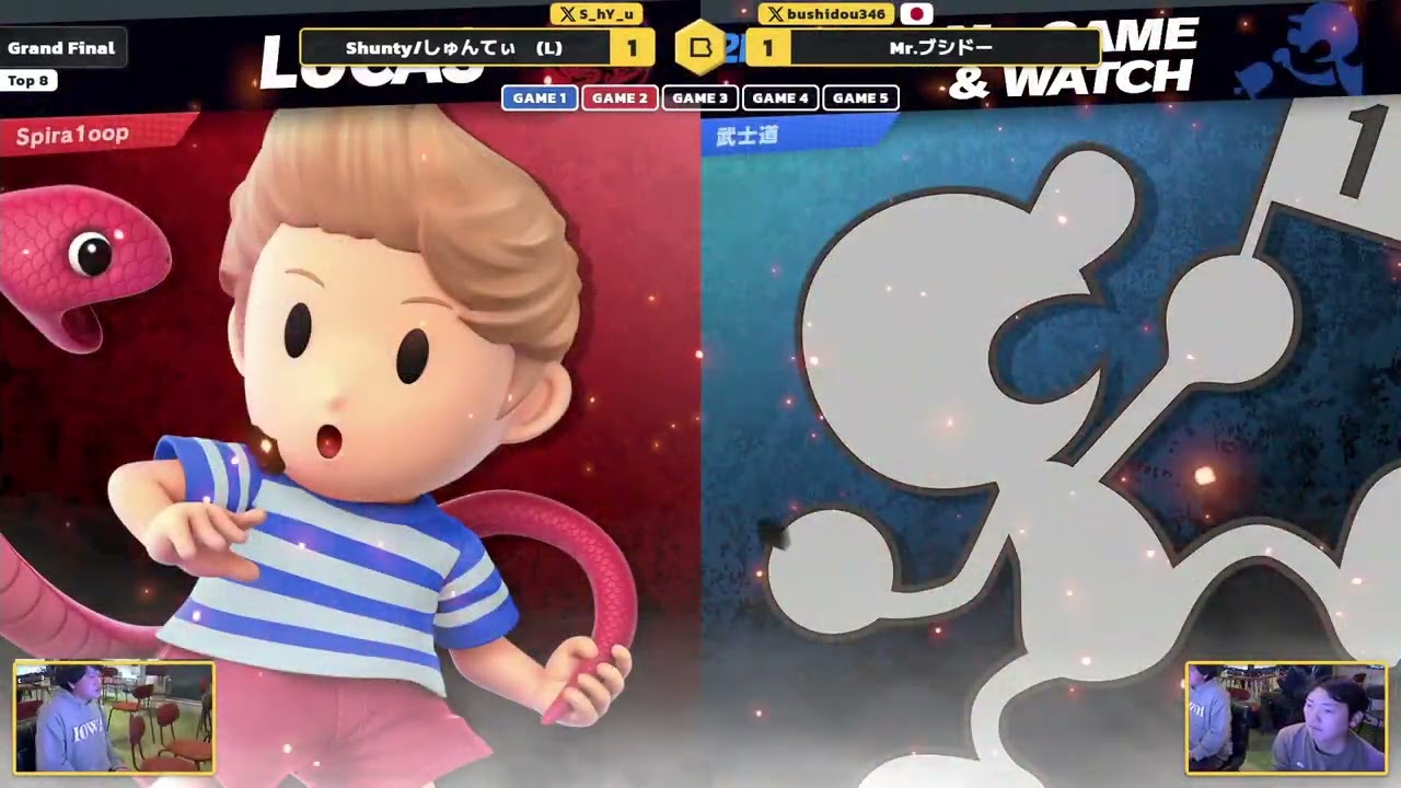 BeeSmash FRESH!!! #200 GF - しゅんてぃ(リュカ) vs Mr.ブシドー(Mr. ゲーム&ウォッチ) スマブラSP オフ大会