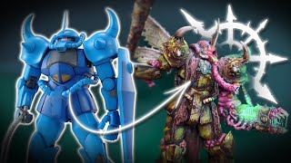 Turning a Gundam in to a Nurgle Daemon Prince | Warhammer 40k Kitbash