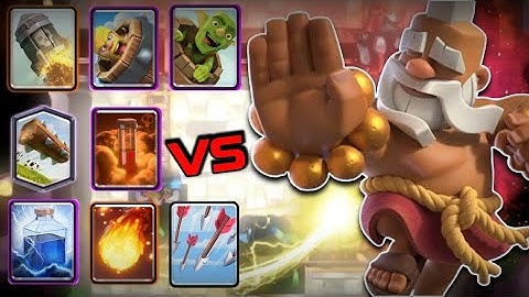 Monk VS All Spells in Clash Royale [Clash Royale New Update]
