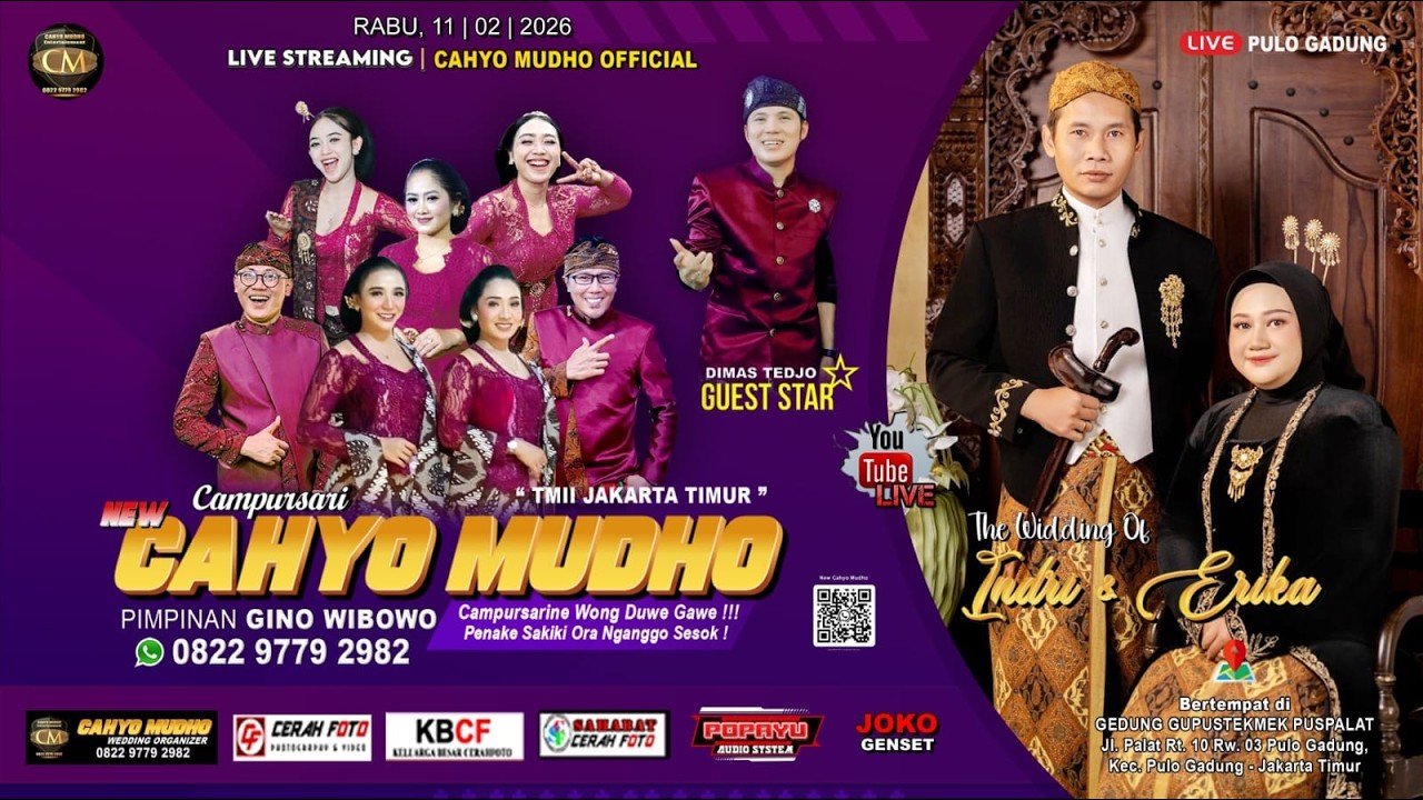🔴 Live Cs. New Cahyo Mudho Ft  Dimas Tedjo 082297792982 // Nikahan  Erika & Indri // Alkaline Audio