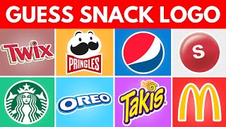 Guess the Snack Logo🍿| 50 Famous Logos | Food Logo Quiz