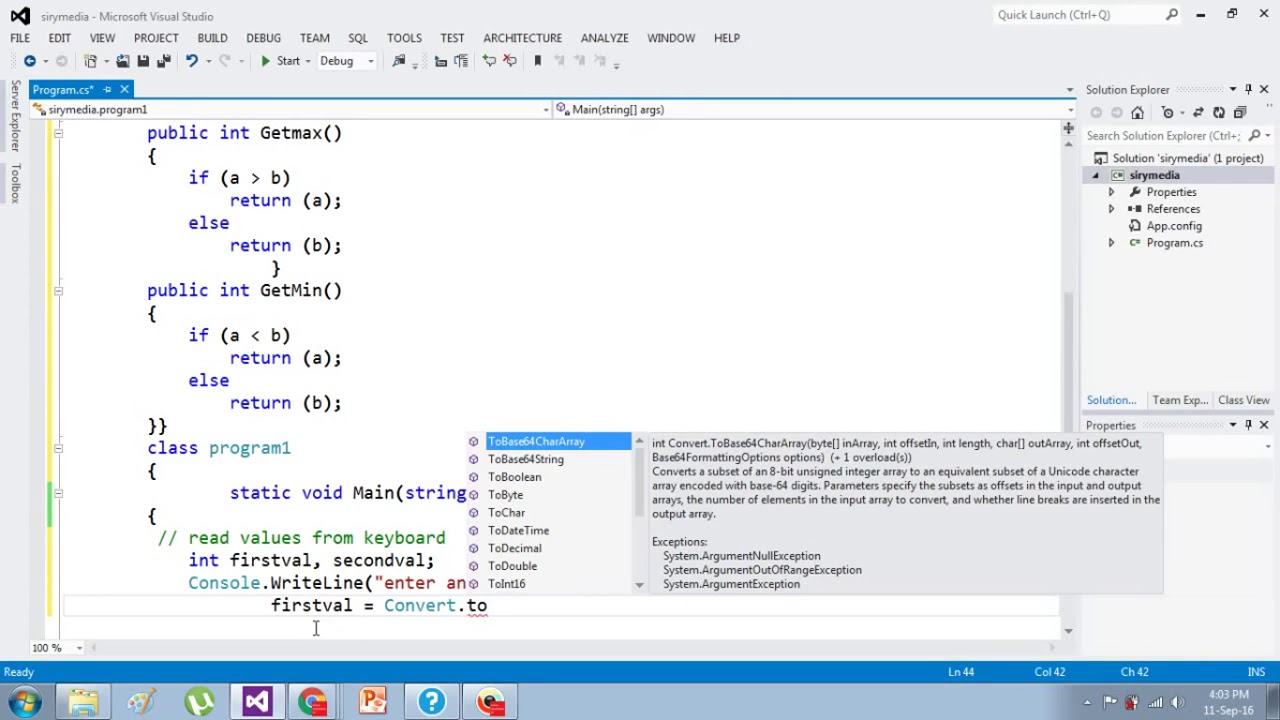 csharp program passing argument and returning value - YouTube