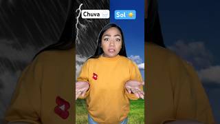 Prefiro chuva pra não ir pra escola 🤭 #humor #engraçado #comedia #quiz #chuva #sol