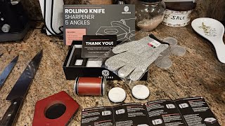 2105. 5 Angle Rolling Knife Sharpener  12 15 17 19 22° Extra Replacement Discs Diamond Ceramic Kit