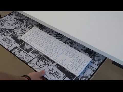 Vídeo: Como você faz uma gaveta da bandeja do teclado?