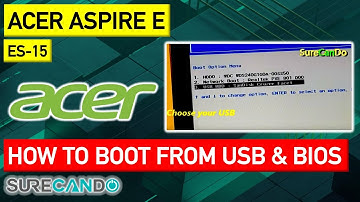 ACER ASPIRE ES 15 How to Boot from USB & Access BIOS & Install Windows 10 Linux 7 8 Ubuntu