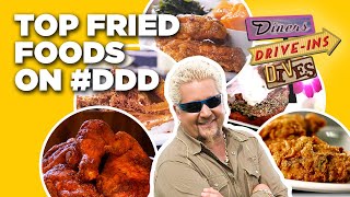 Top #DDD Fried Food Videos with Guy Fieri | Diners, Drive-Ins and Dives | Food Network
