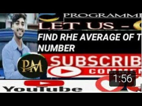 Average of number using c/c++ programming language.simple cording learn ...