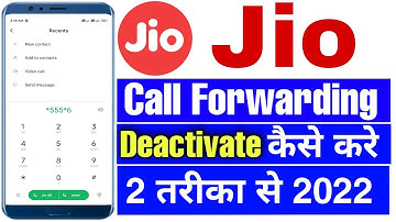 how to deactivate jio call forwarding !! jio call forwarding deactivate kaise kare 2022