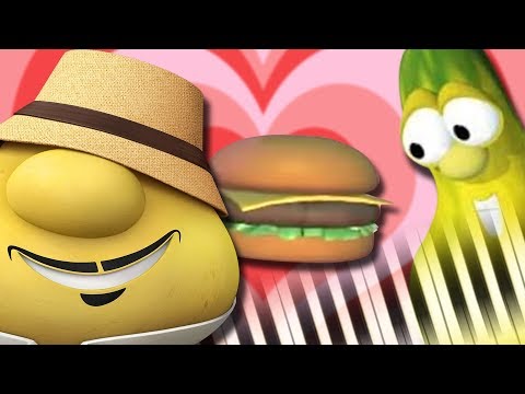 His Cheeseburger (from VeggieTales) - Piano Tutorial