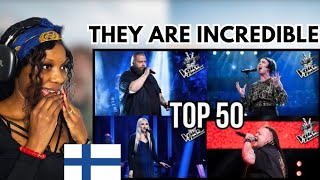 Reaction To  50 Most Viewed The Voice of Finland Performances on Youtube